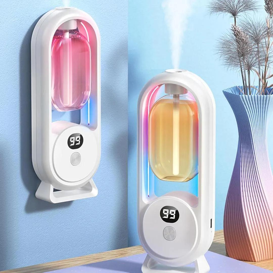 Portable LED Wall Humidifier – Quiet Mist Air Freshener with Soft Night Light
