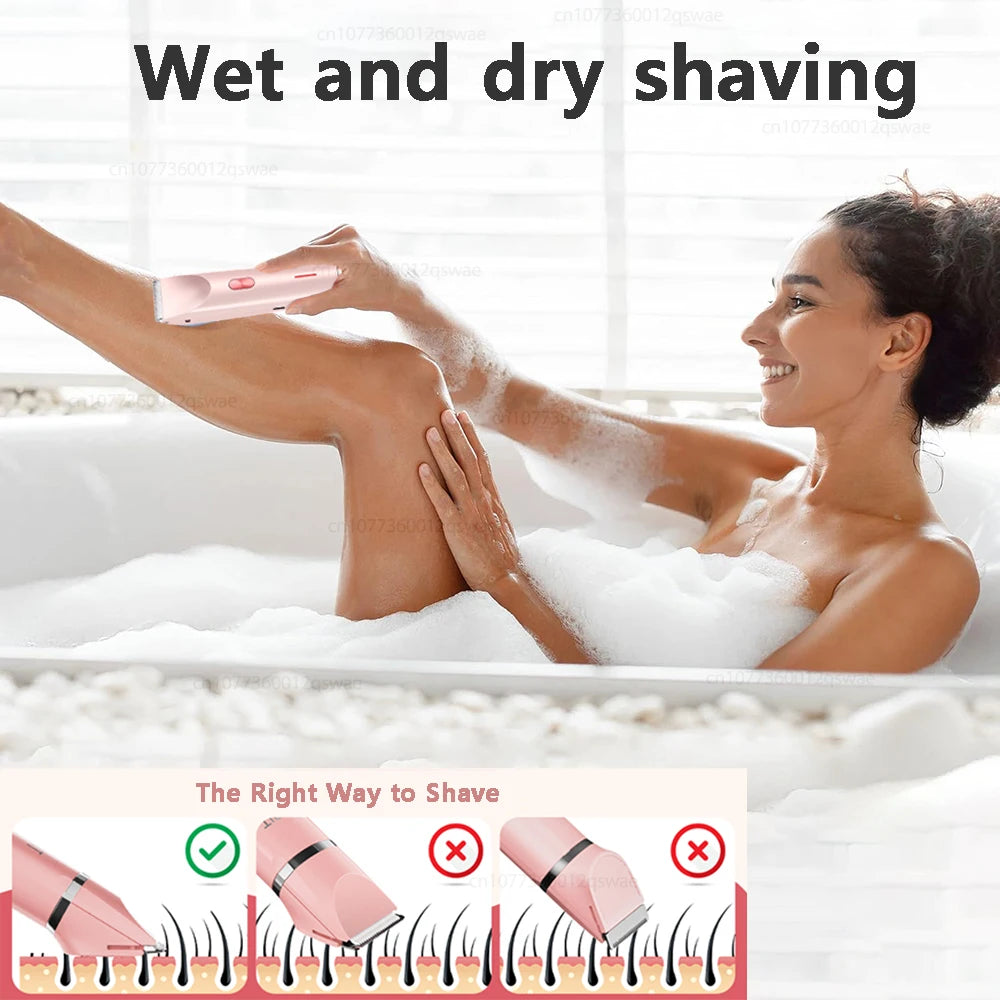 Electric Shaver for Women – Double Head Hair Remover & Trimmer