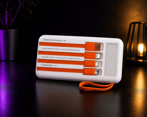4-in-1 Multi Cable Power Bank 10000mAh