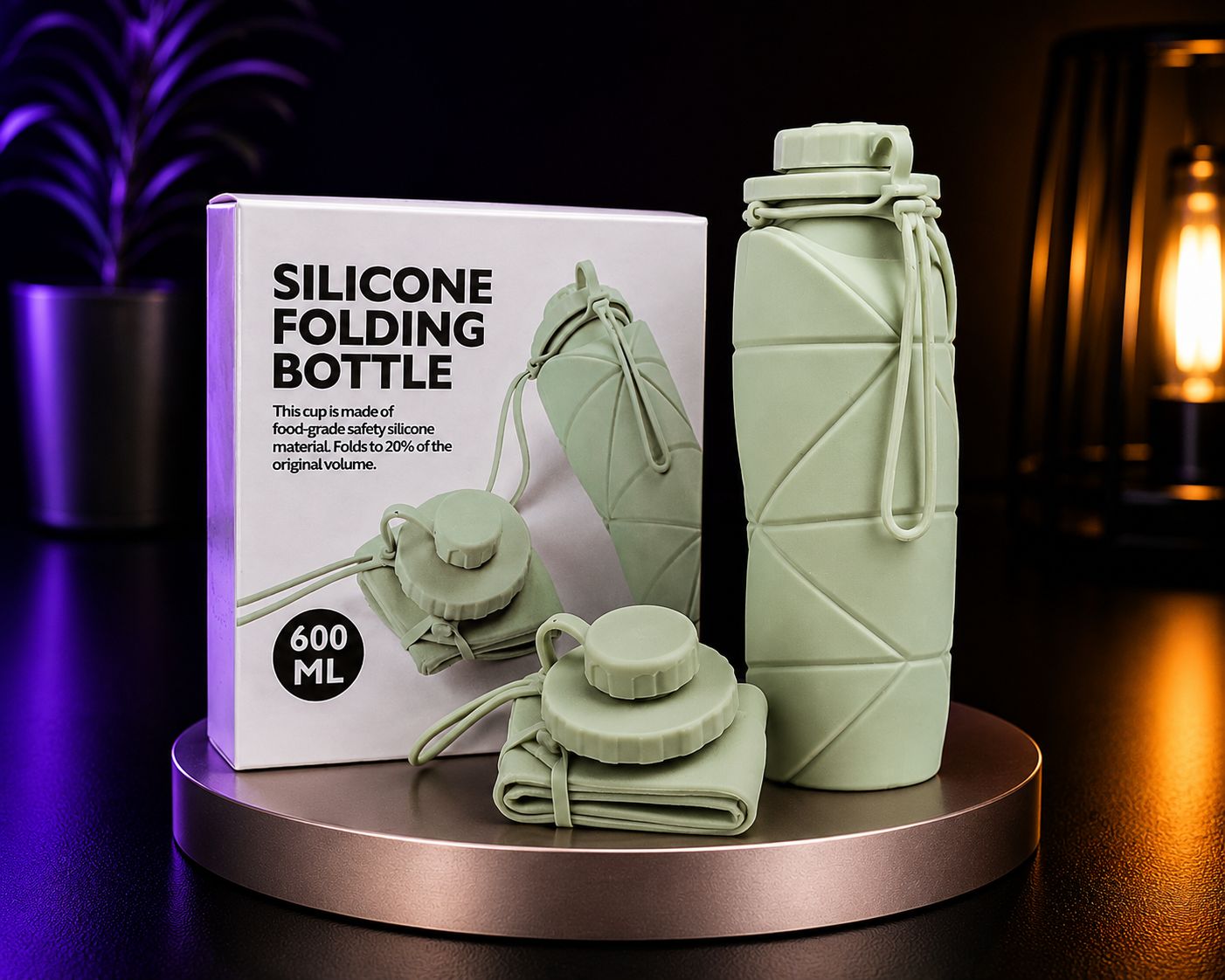 Travel Silicone Water Bottle
