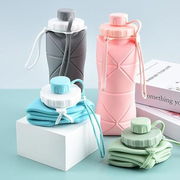 Smart Foldable Silicone Water Bottle – 250ml