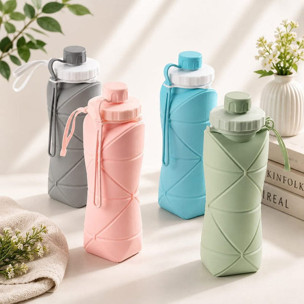 Smart Foldable Silicone Water Bottle – 250ml