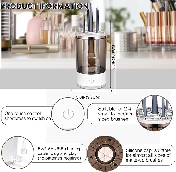 Automatic Electric Makeup Brush Cleaner