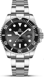 LN LENQIN Men’s Stainless Steel Watch – Waterproof Analog Quartz Wristwatch with Date & Luminous Display